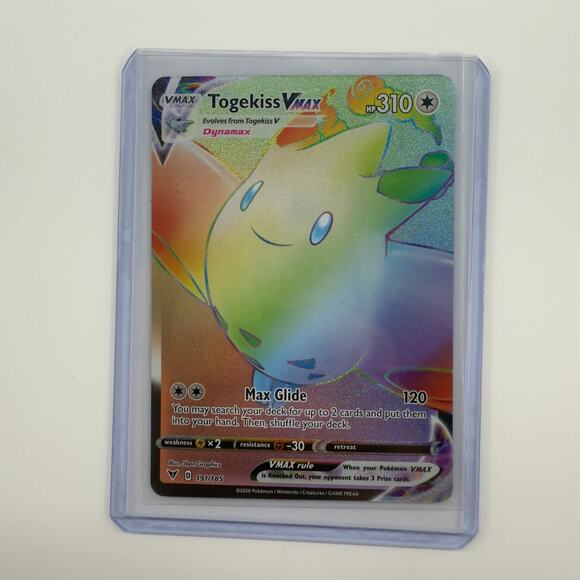 Togekiss VMAX 191/185 Rainbow Rare Secret Vivid Voltage Near Mint Pokemon TCG - Picture 1 of 7
